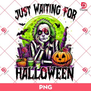 Beetlejuice Just Waiting For Halloween PNG, Horror Movie Character PNG