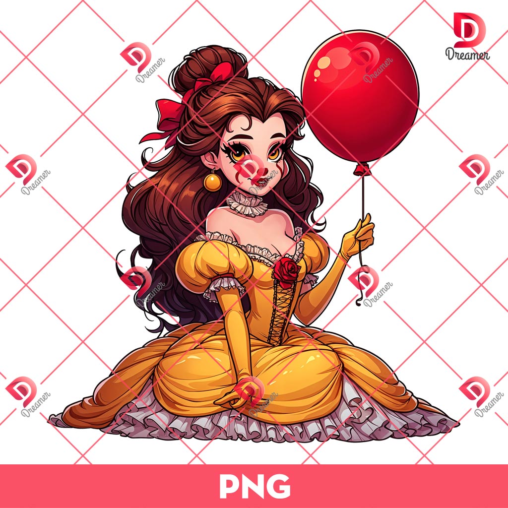 Disney Princess Pennywise PNG Bundle, Horror Characters x Disney Princess PNG Bundle 6 Disney Princess Pennywise PNG Bundle, Horror Characters x Disney Princess PNG Bundle