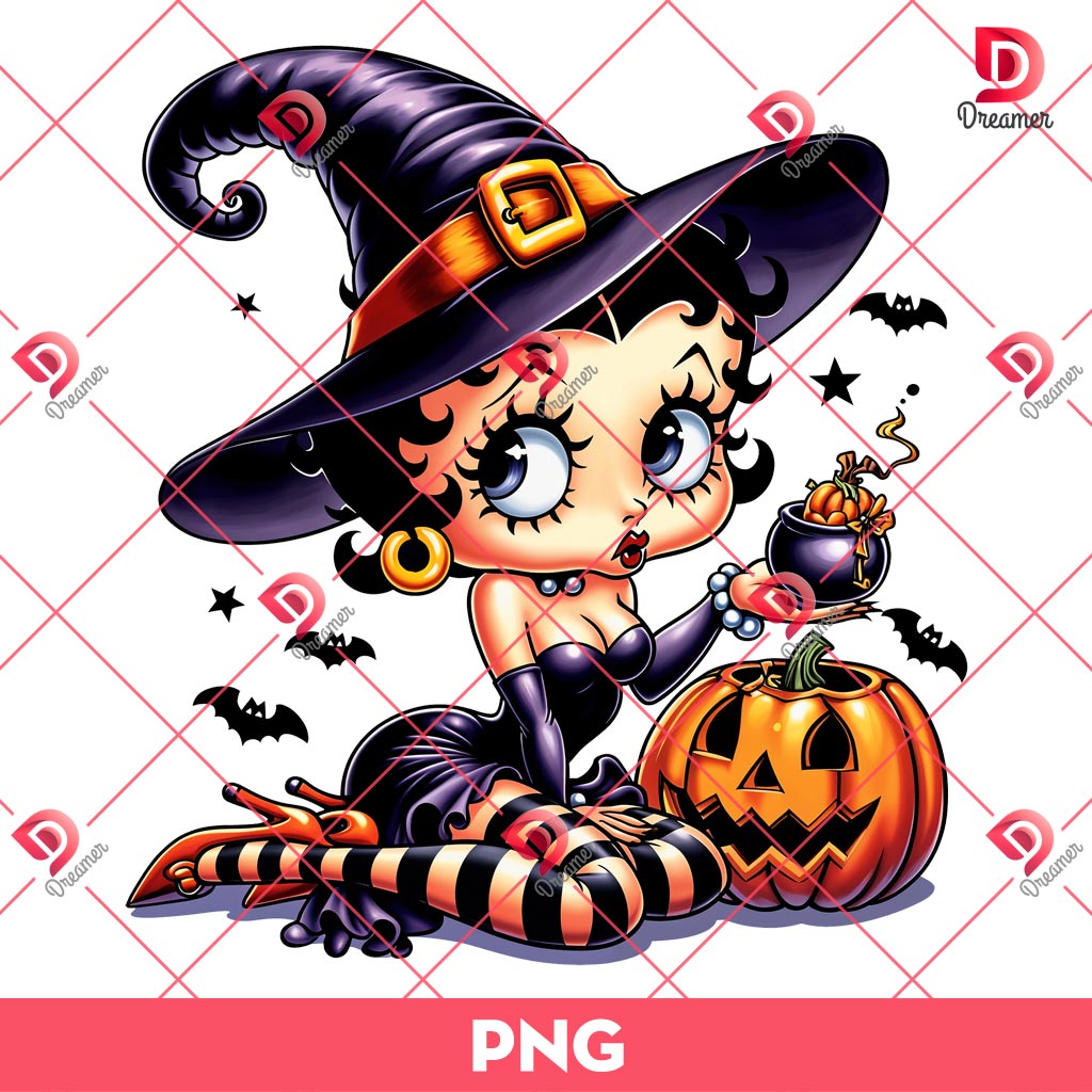 Betty Boop Witch PNG, Betty Boop Halloween PNG 2 Betty Boop Witch PNG, Betty Boop Halloween PNG