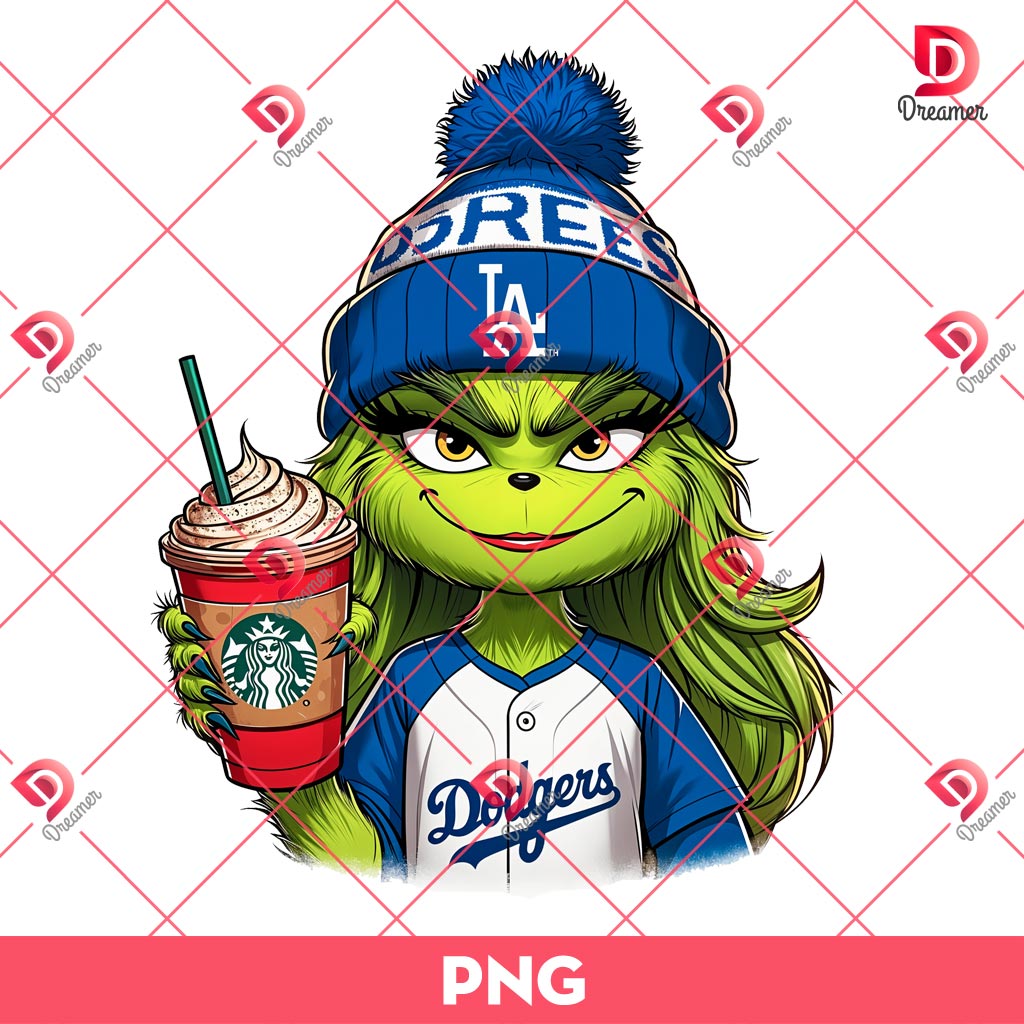 Boujee Girl Grinch Los Angeles Dodgers PNG, Grinch Girl Drinks Starbucks Coffee PNG 1 Boujee Girl Grinch Los Angeles Dodgers PNG, Grinch Girl Drinks Starbucks Coffee PNG
