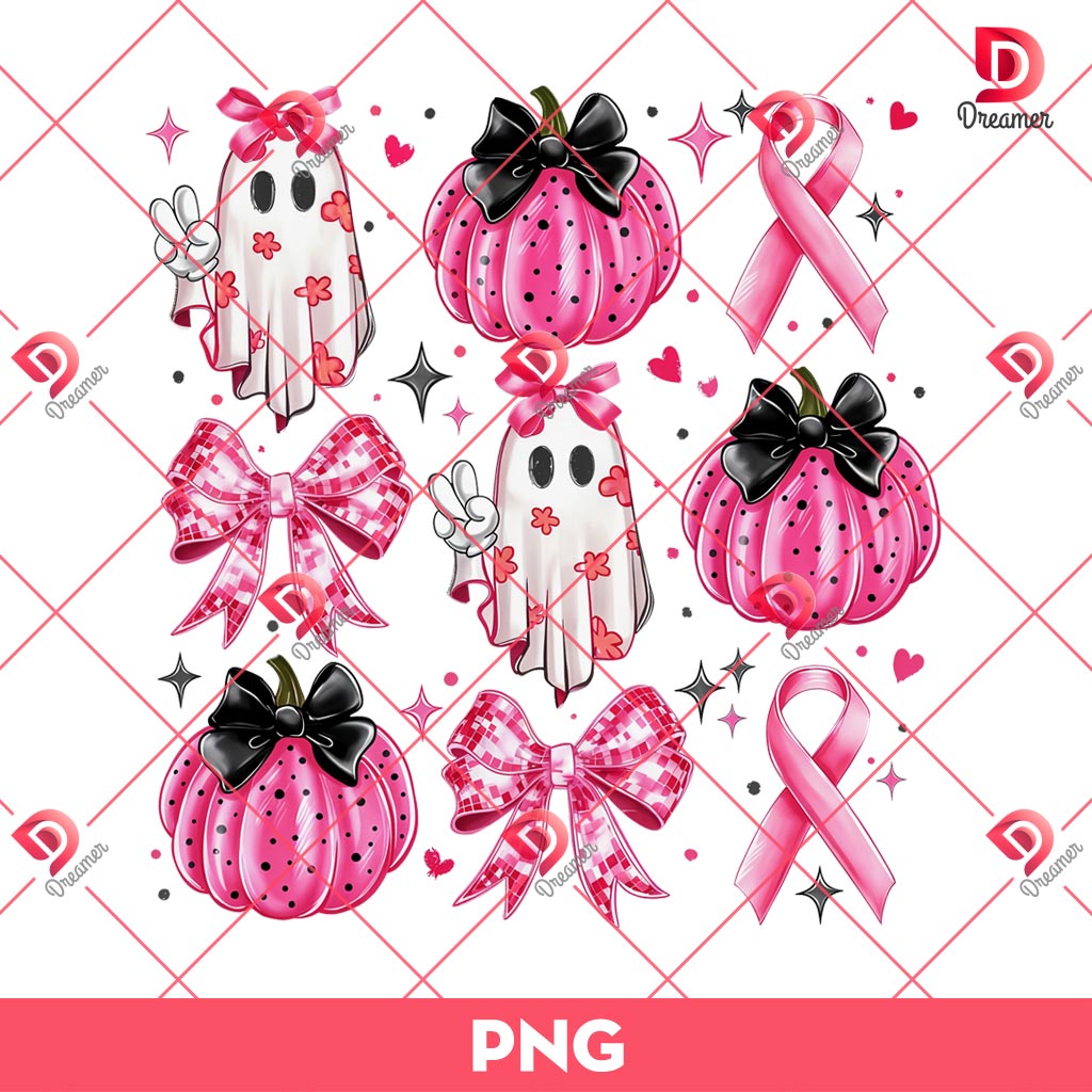 Breast Cancer Ghost PNG, Ghost Coquette Bow PNG, Halloween Ghost Cancer Awareness PNG 2 Breast Cancer Ghost PNG, Ghost Coquette Bow PNG, Halloween Ghost Cancer Awareness PNG