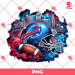 Buffalo Bills NFL Helmet PNG, Smoke Helmet NFL Football Teams PNG