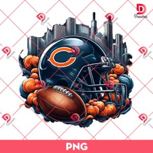 Chicago Bears NFL Helmet PNG, Smoke Helmet NFL Football Teams PNG