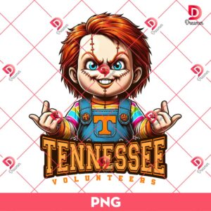 Chucky Tennessee Volunteers PNG, Horror Killer Football Sport PNG