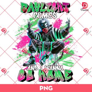 Daylight Comes And I Wanna Go Home Beetlejuice PNG, Beetlejuice Horror Movie PNG, Halloween PNG