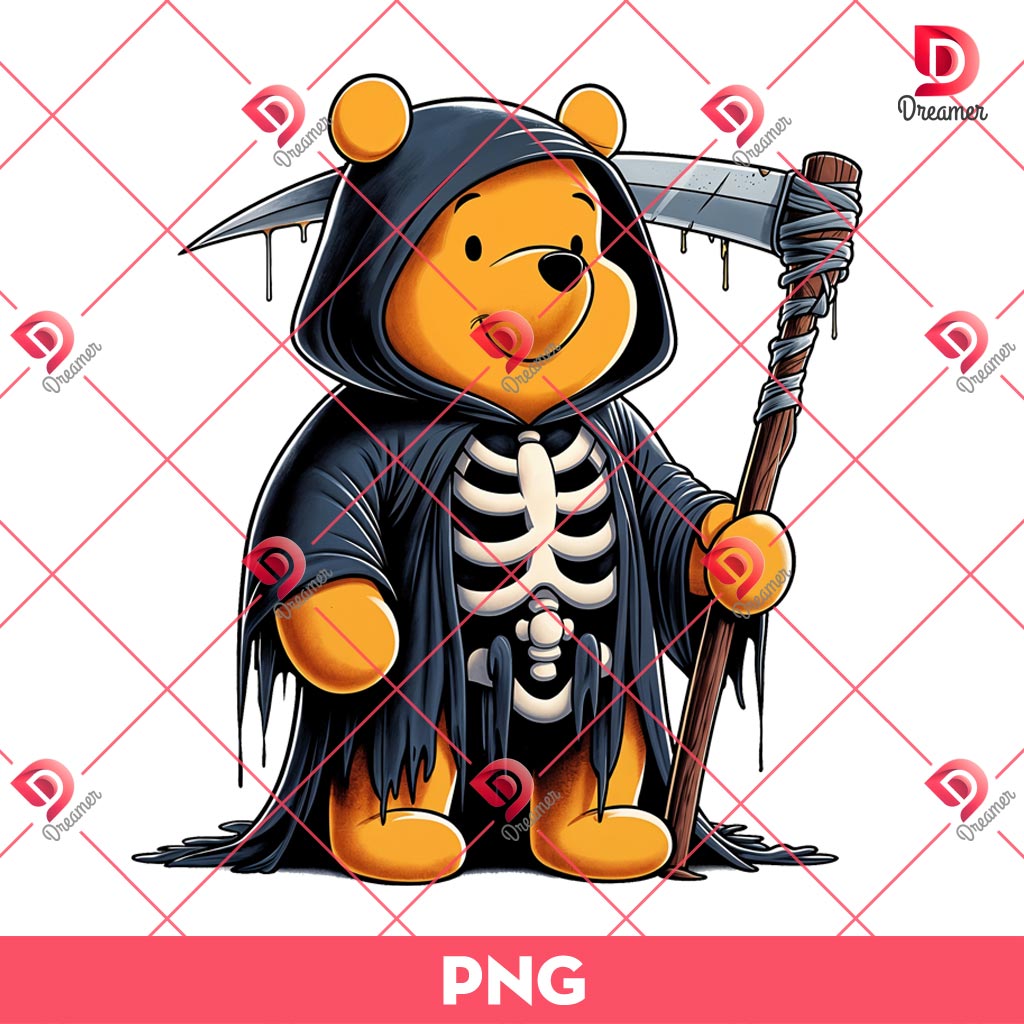 Grim Reaper Winnie The Pooh PNG, Horror Disney Characters PNG, Halloween Death Pooh PNG 2 Grim Reaper Winnie The Pooh PNG, Horror Disney Characters PNG, Halloween Death Pooh PNG