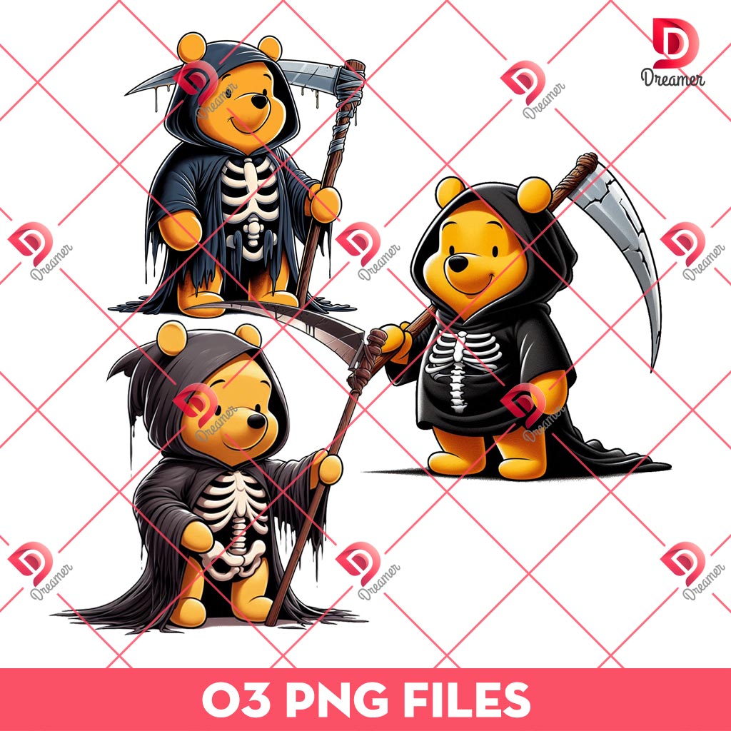 Grim Reaper Winnie The Pooh PNG, Horror Disney Characters PNG, Halloween Death Pooh PNG 1 Grim Reaper Winnie The Pooh PNG, Horror Disney Characters PNG, Halloween Death Pooh PNG