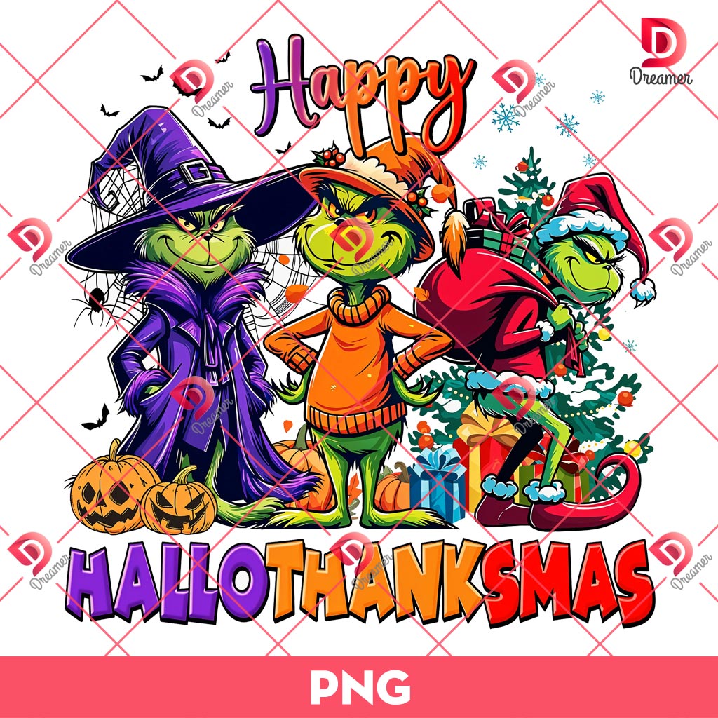 Grinch Happy Hallothanksmas PNG, Grinch Halloween PNG, Grinch Christmas PNG 1 Grinch Happy Hallothanksmas PNG, Grinch Halloween PNG, Grinch Christmas PNG