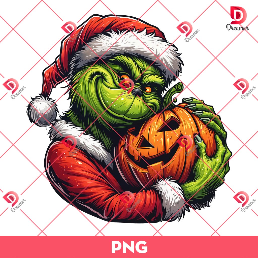 Grinchmas Halloween PNG, Grinch Santa Claus And Pumpkin PNG 1 Grinchmas Halloween PNG, Grinch Santa Claus And Pumpkin PNG