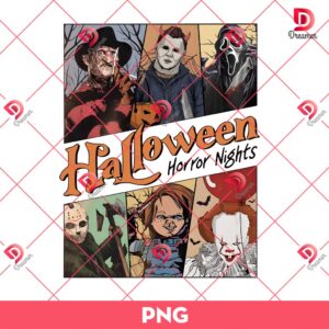 Halloween Horror Nights PNG, Horror Killers Halloween PNG