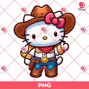 Hello Kitty Jessie Toy Story PNG, Cowgirl Hello Kitty PNG