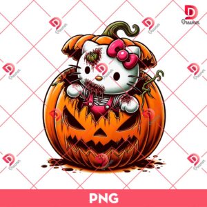 Bundle Hello Kitty Horror Killers Halloween PNG, Hello Kitty Horror Friends Movie PNG Bundle 64 Hello Kitty Zombie In Scary Pumpkin PNG, Hello Kitty Horror Halloween PNG