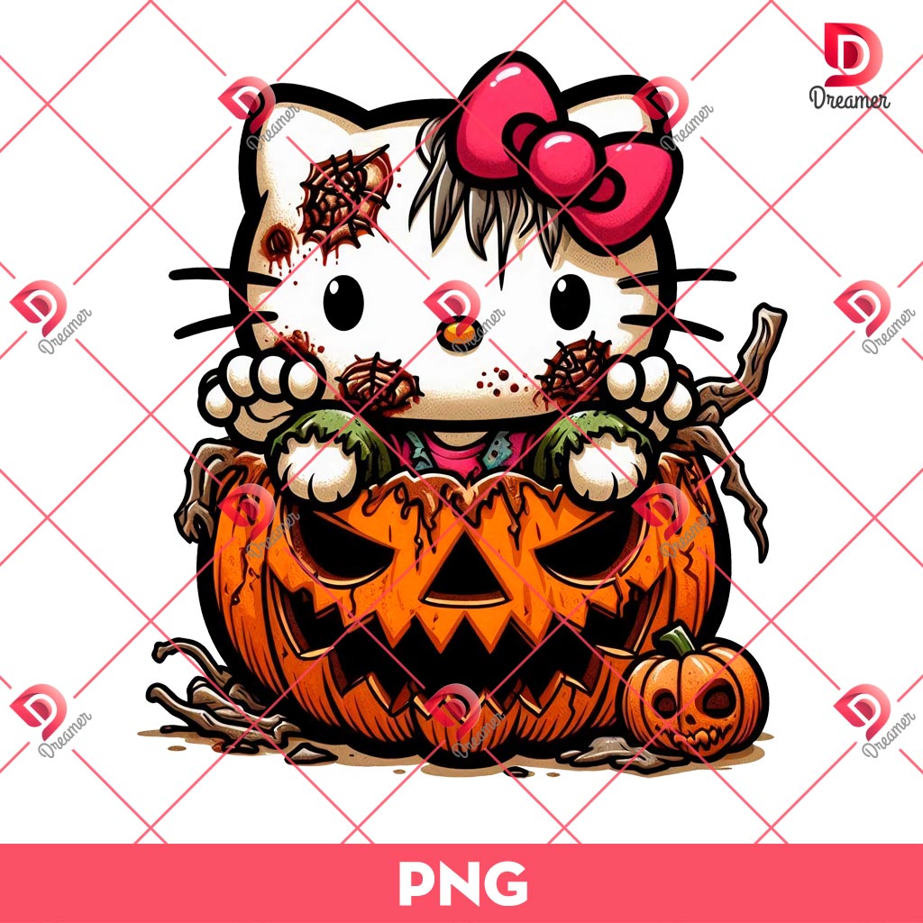 Bundle Hello Kitty Horror Killers Halloween PNG, Hello Kitty Horror Friends Movie PNG Bundle 19 Horror Hello Kitty Zombie PNG, Hello Kitty Horror Pumpkin Halloween PNG