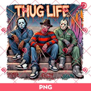 Horror Movie Characters Thug Life PNG, Thug Life Horror Halloween PNG