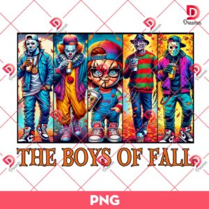Horror The Boy Of Fall PNG, Horror Fall Characters PNG, Horror Killers Halloween PNG