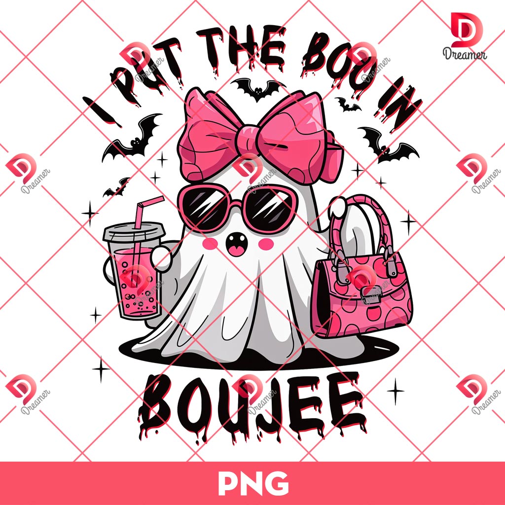 I Put The Boo In Boujee Girly Halloween PNG, Cute Pink Ghost Halloween PNG 2 I Put The Boo In Boujee Girly Halloween PNG, Cute Pink Ghost Halloween PNG
