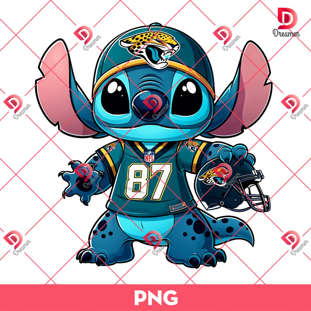 Bundle Stitch Football Teams PNG, Full 32 Teams NFL Football Stitch PNG Bundle 28 Jacksonville Jaguars Stitch PNG, Lilo And Stitch NFL Football PNG, Stitch Sport Football Fan PNG