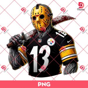 Bundle Pittsburgh Steelers NFL PNG, Football Steelers Cartoon Characters Bundle PNG 73 Jason Voorhees Pittsburgh Steelers PNG, Horror Killer Jason NFL Football PNG
