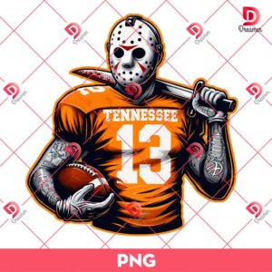 Jason Voorhees Tennessee Volunteers PNG, Horror Killer Football Sport PNG