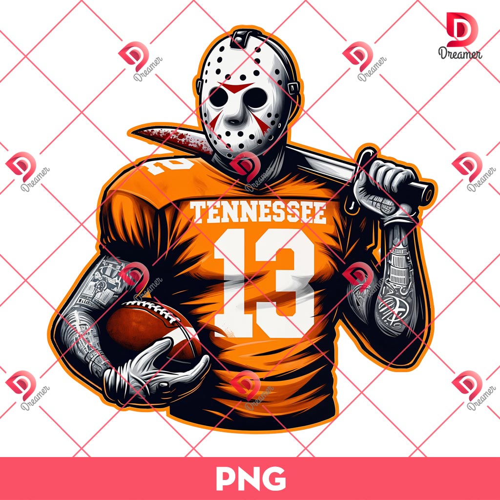 Jason Voorhees Tennessee Volunteers PNG, Horror Killer Football Sport PNG 1 Jason Voorhees Tennessee Volunteers PNG, Horror Killer Football Sport PNG