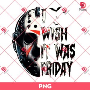 Jason Voorhees Wish It Was Friday PNG, Horror Killers Halloween PNG