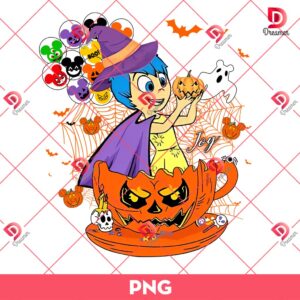 Joy Halloween PNG, Inside Out 2 Characters Halloween PNG