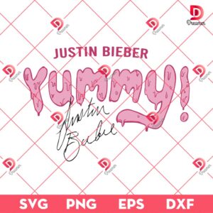 Justin Bieber Yummy Signature SVG EPS DXF PNG