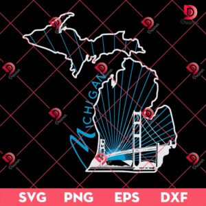 Map Of The United State Of Michigan Stock SVG PNG, Michigan Map SVG PNG