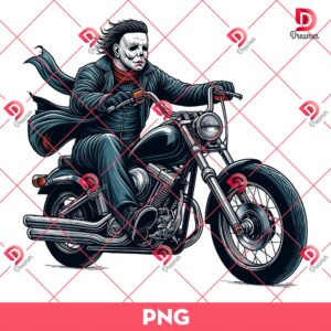 Michael Myers Ride A Motobike PNG, Horror Killer PNG, Scary Movie Halloween PNG