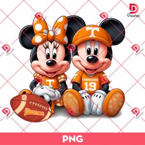Mickey And Minnie Tennessee Volunteers PNG, Mickey And Minnie Sport PNG