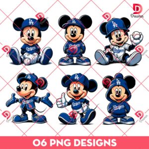 Bundle Mickey Mouse LA Dodgers PNG, Los Angeles Dodgers Disney Friends PNG Bundle, Mickey Baseball PNG 76 Mickey Mouse Los Angeles Dodgers Bundle PNG, Mickey MLB Baseball Dodgers PNG Bundle