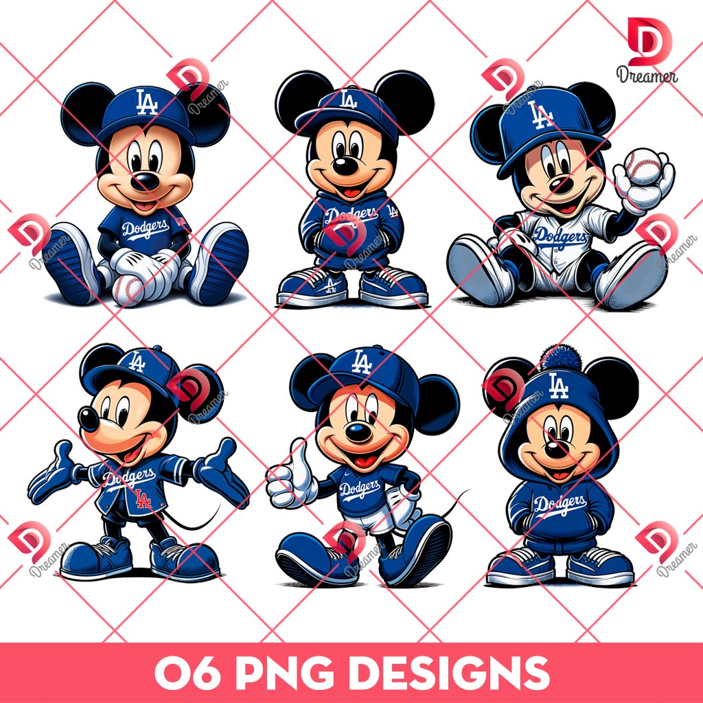 Bundle Mickey Mouse LA Dodgers PNG, Los Angeles Dodgers Disney Friends PNG Bundle, Mickey Baseball PNG 31 Mickey Mouse Los Angeles Dodgers Bundle PNG, Mickey MLB Baseball Dodgers PNG Bundle