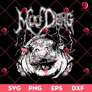 Moo Deng Metal SVG PNG EPS DXF, Moo Deng Baby Hippo SVG PNG, Lover Moo Deng Hippo SVG PNG