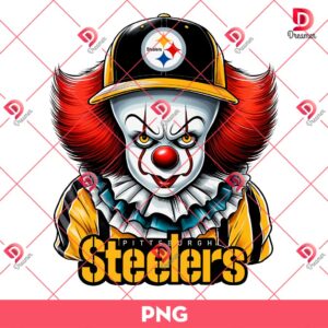 Bundle Pittsburgh Steelers NFL PNG, Football Steelers Cartoon Characters Bundle PNG 71 Pennywise Pittsburgh Steelers PNG, Horror Killer NFL Football PNG, Horror Character Halloween Sport PNG