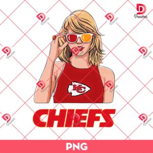 Taylor Swift Kansas City Chiefs PNG, Swiftie KC Chiefs PNG, NFL Football Swiftie PNG