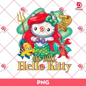 The Little Hello Kitty Mermaid PNG, Hello Ariel PNG, Hello Kitty Disney Princess PNG