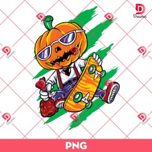 The Skateboarding Pumpkin PNG, Halloween Pumpkin PNG
