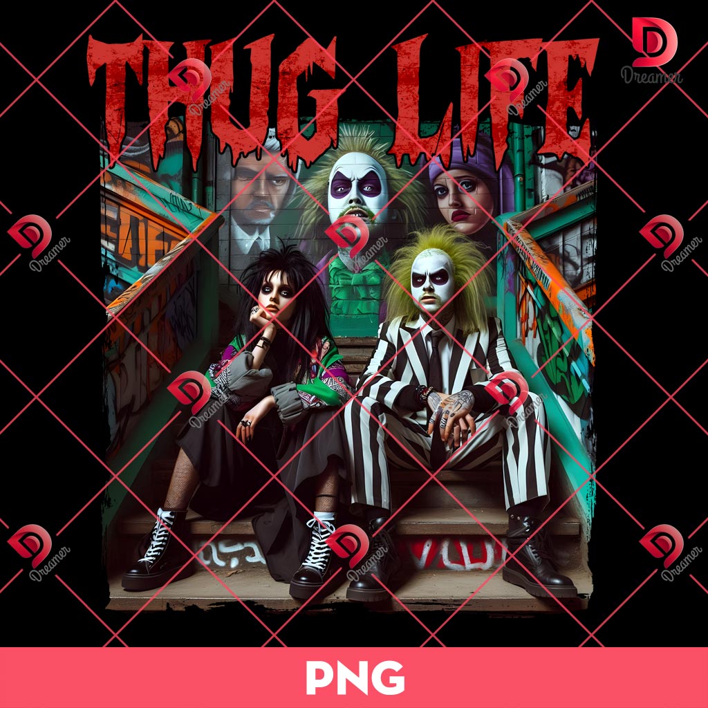 Thug Life Beetlejuice Couple PNG, Horror Couple Thug Life PNG, Halloween PNG 1 Thug Life Beetlejuice Couple PNG, Horror Couple Thug Life PNG, Halloween PNG