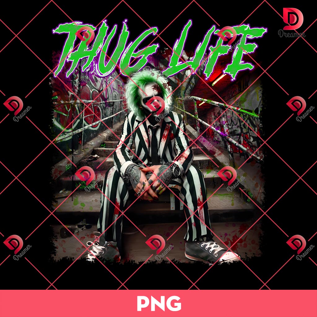 Thug Life Horror Beetlejuice PNG, Horror Character Halloween PNG 2 Thug Life Horror Beetlejuice PNG, Horror Character Halloween PNG