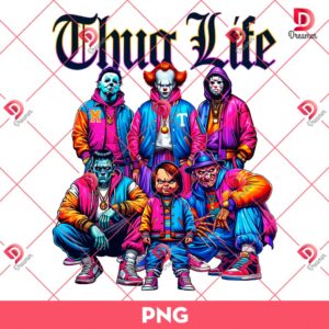 Thug Life Horror Halloween PNG, Horror Killers Thug Life PNG
