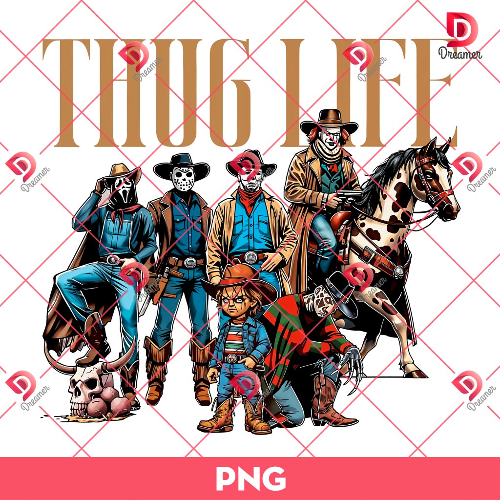 Thug Life Horror Killers Cowboys Version PNG, Horror Killers Thug Life PNG 1 Thug Life Horror Killers Cowboys Version PNG, Horror Killers Thug Life PNG