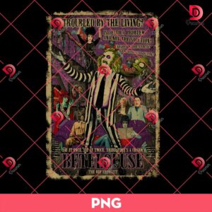Troubled By The Living Beetlejuice PNG, Beetlejuice Horror Movie PNG, Halloween PNG