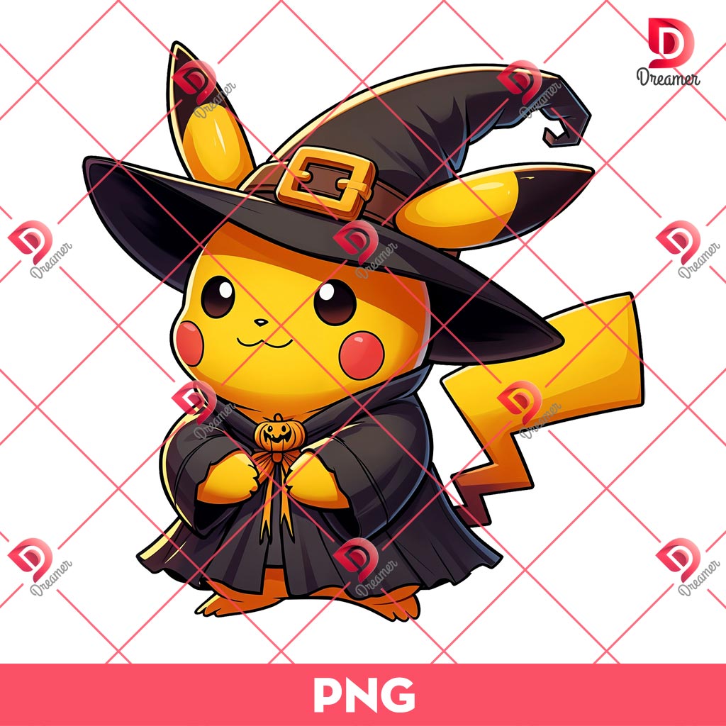 Witch Pikachu PNG, Pokemon Pikachu Horror Halloween PNG 5 Witch Pikachu PNG, Pokemon Pikachu Horror Halloween PNG