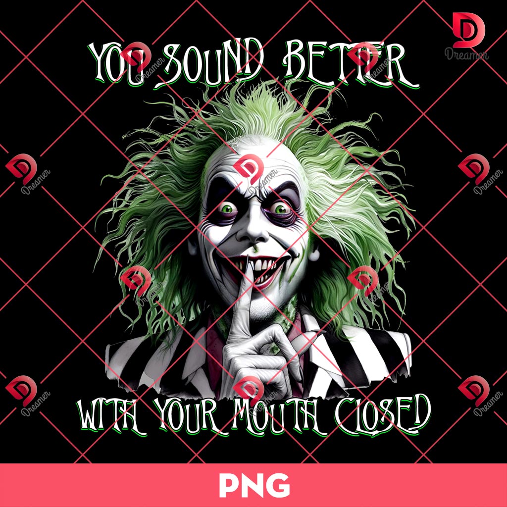 You Sound Better With Your Mouth Closed PNG, Beetlejuice PNG, Horror Halloween Character PNG 1 You Sound Better With Your Mouth Closed PNG, Beetlejuice PNG, Horror Halloween Character PNG