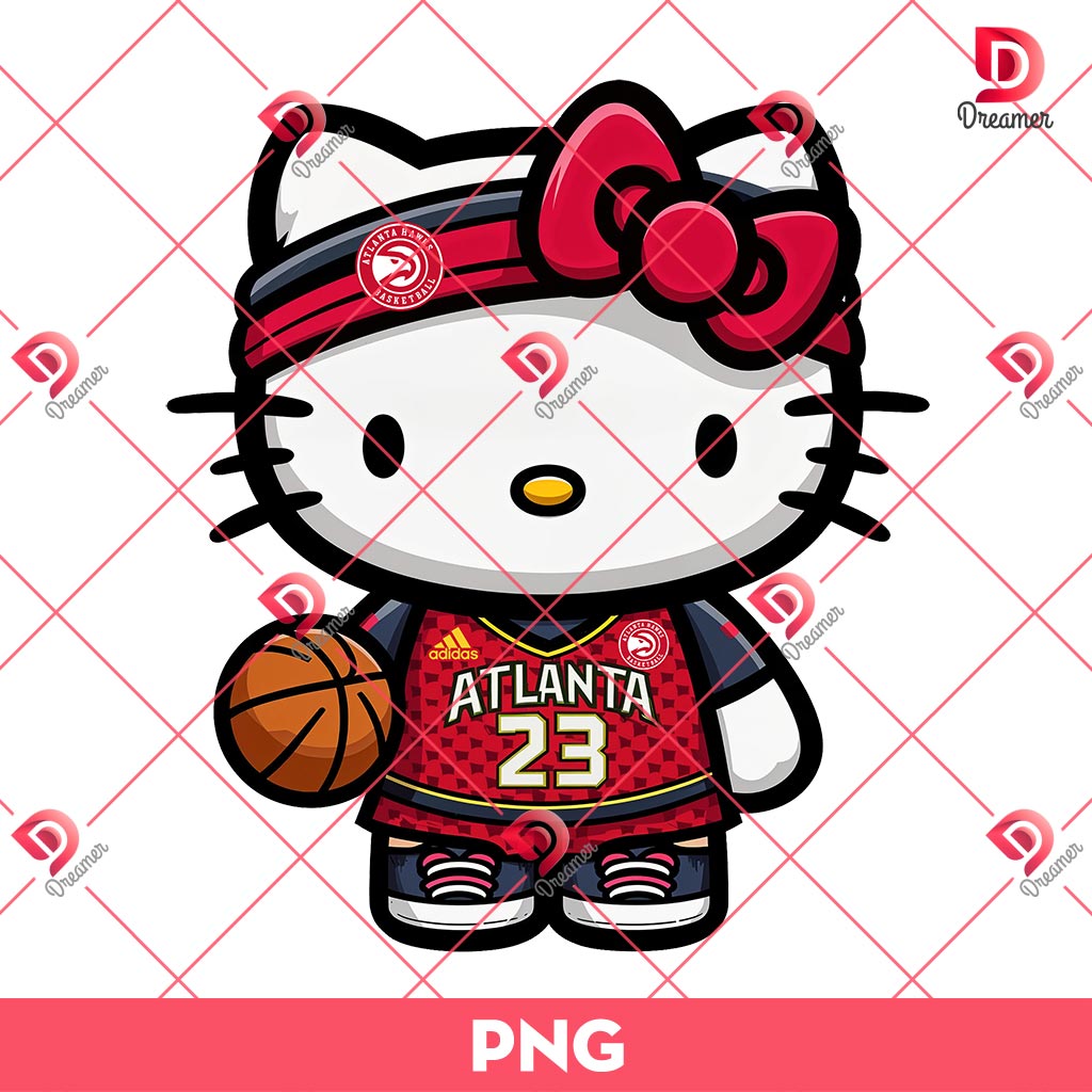 Atlanta Hawks Hello Kitty PNG, Hello Kitty Basketball Player PNG 1 Atlanta Hawks Hello Kitty PNG, Hello Kitty Basketball Player PNG