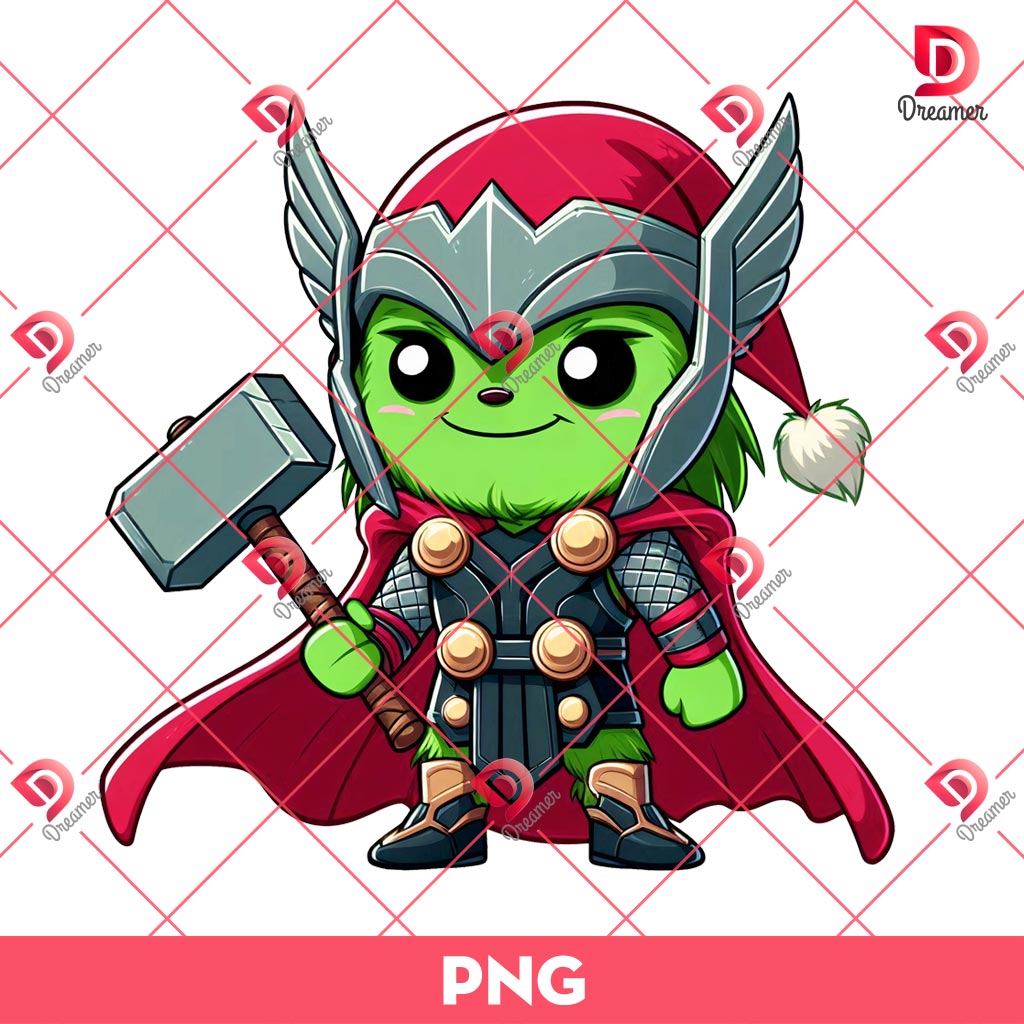 Baby Grinch Avengers Thor PNG, Merry Christmas Superhero PNG, Cute Grinchmas PNG 1 Baby Grinch Avengers Thor PNG, Merry Christmas Superhero PNG, Cute Grinchmas PNG