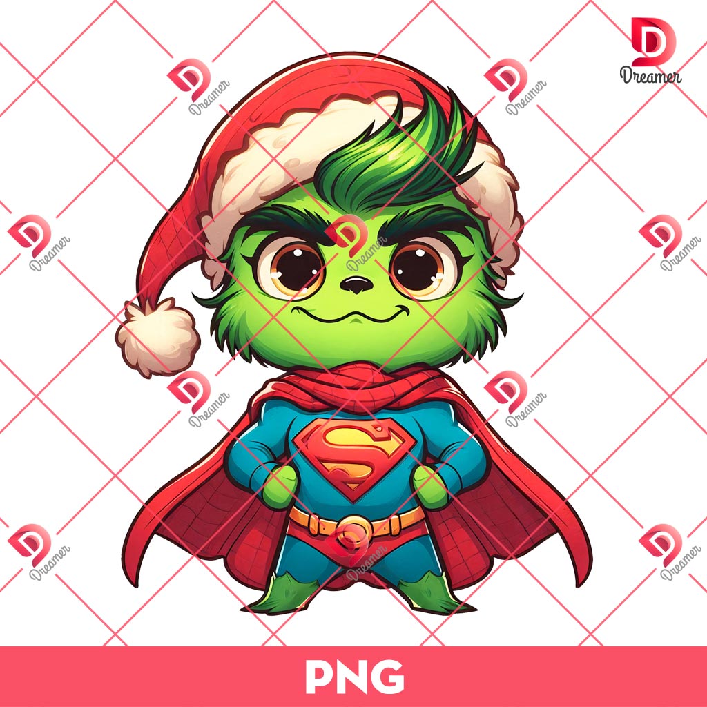 Baby Grinch Superman PNG, Cute Grinchmas Superhero PNG, Merry Christmas PNG 2 Baby Grinch Superman PNG, Cute Grinchmas Superhero PNG, Merry Christmas PNG