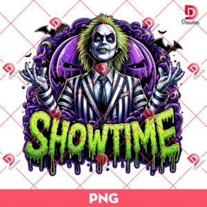 Beetlejuice Showtime PNG, Horror Halloween Movies PNG, Beetlejuice 2024 Movie PNG