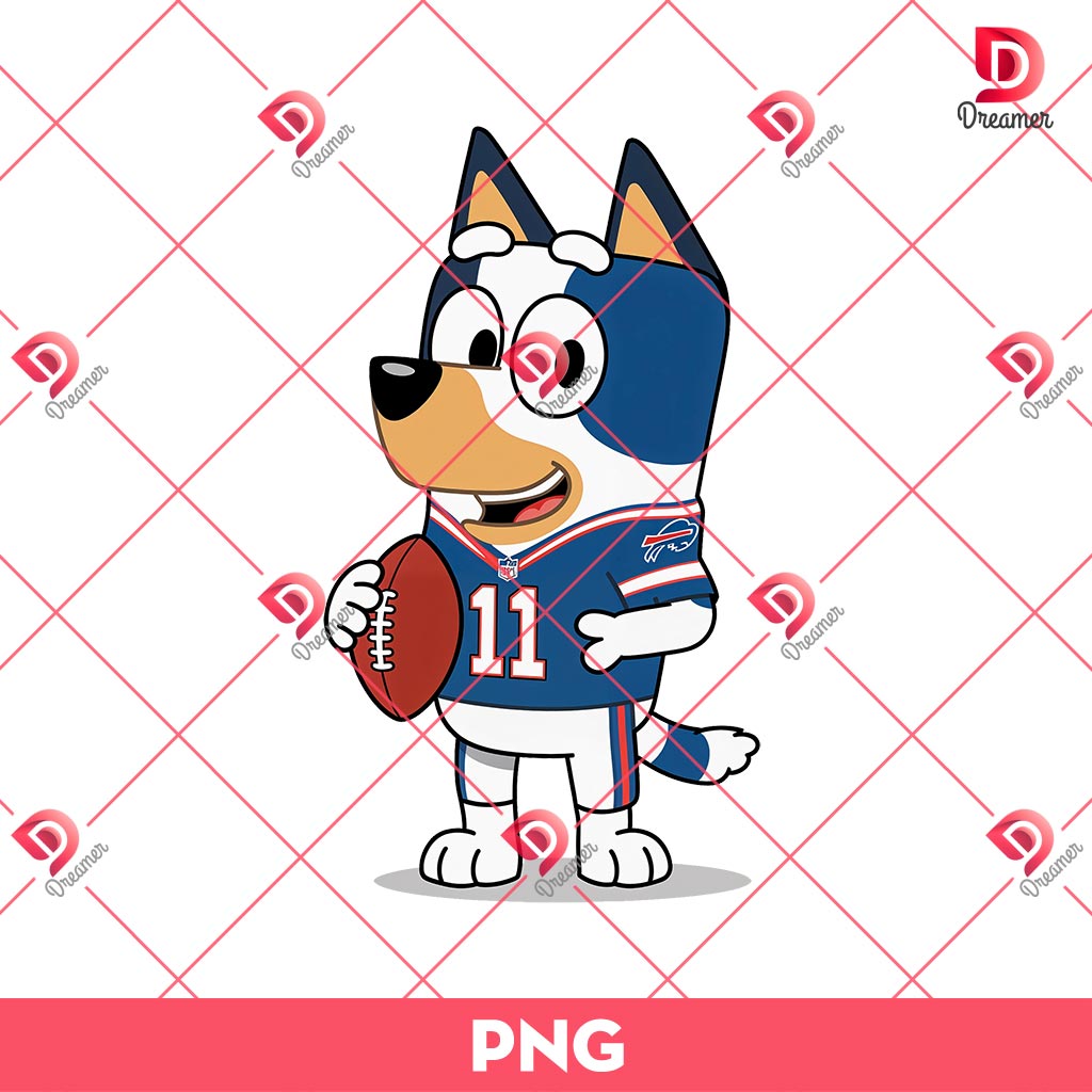 Bluey Football Buffalo Bills PNG, Bluey NFL Sport PNG 2 Bluey Football Buffalo Bills PNG, Bluey NFL Sport PNG