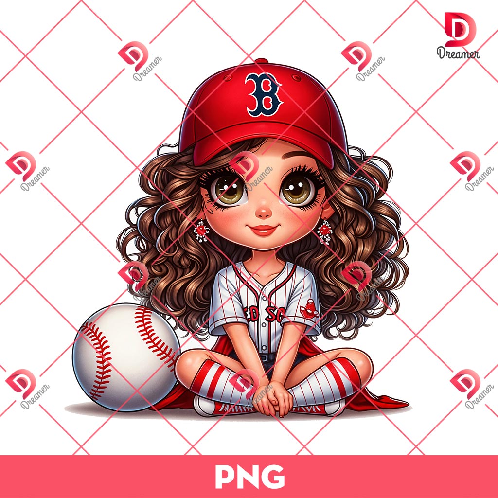 Boston Red Sox Cartoon Girl PNG, Cute Girl MLB Baseball PNG, Baseball Girl Fan PNG 2 Boston Red Sox Cartoon Girl PNG, Cute Girl MLB Baseball PNG, Baseball Girl Fan PNG